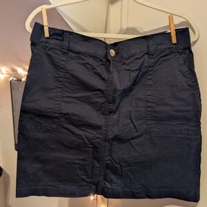 Y2k Lee Black Utility Cargo Mini Skort